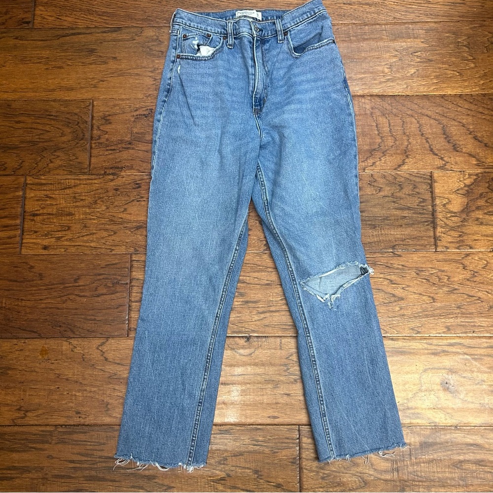 Abercrombie & Fitch 90s slim‎ straight ultra high rise Jeans
